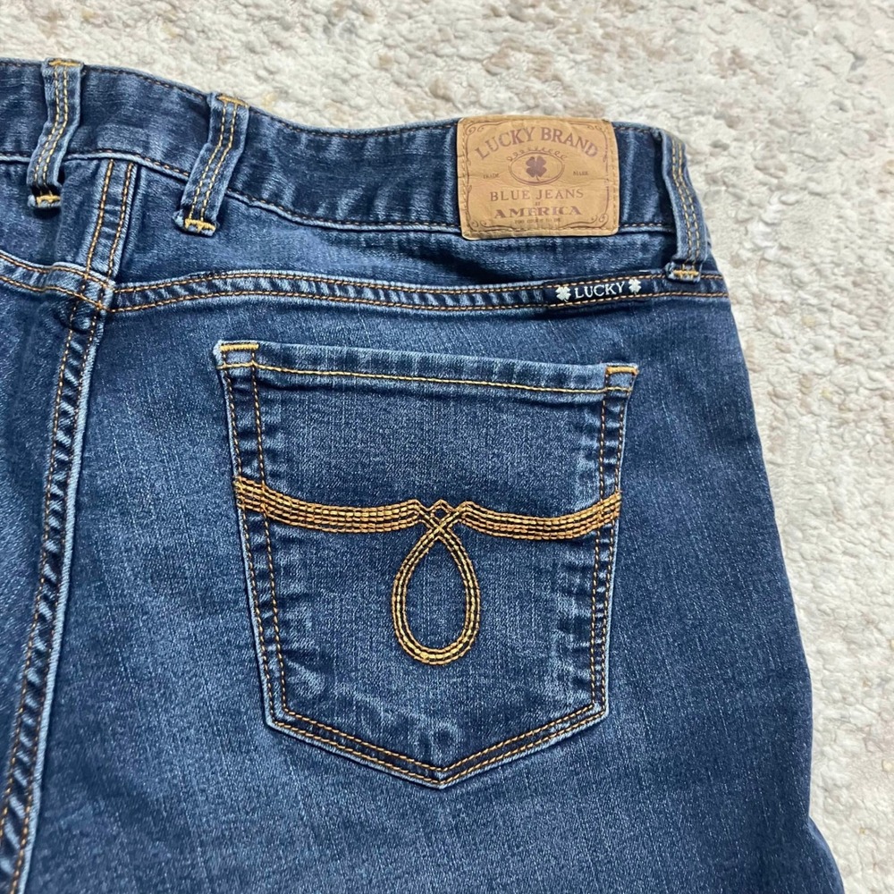 Lucky Brand Lola Straight Jeans Womens 10 30 Blue Denim Classic Fit - Picture 8 of 14